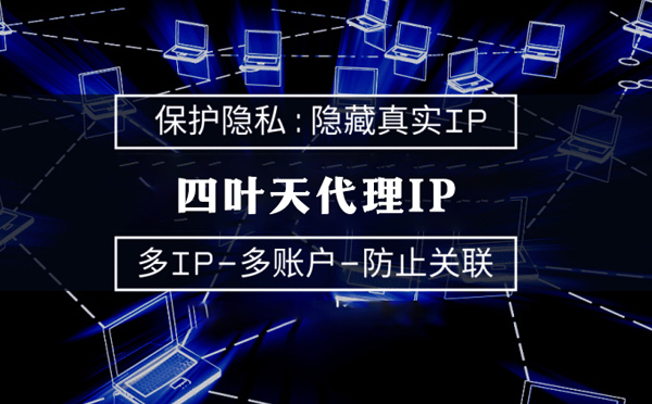 【嘉兴代理IP】代理服务器的类型有哪些？四叶天代理IP怎么样